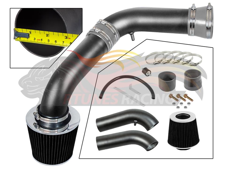 Short Ram Air Intake Kit For 2002-2007 Ram 1500 3.7L & 4.7L /2003-2007 1500/2500/3500 5.7L | Rtunes Racing | WSI-DG-06GYB