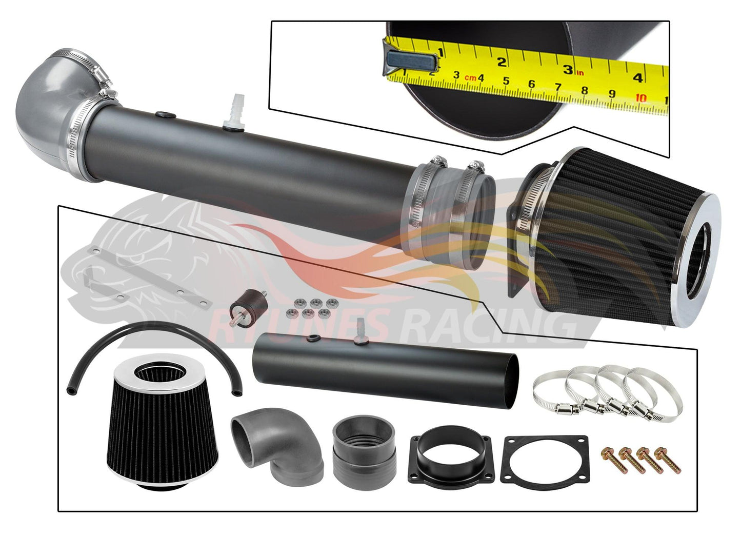 Short Ram Air Intake Kit For 1997-2003 Ford F150 4.2L V6 | Rtunes Racing | WSI-FD-05GYB