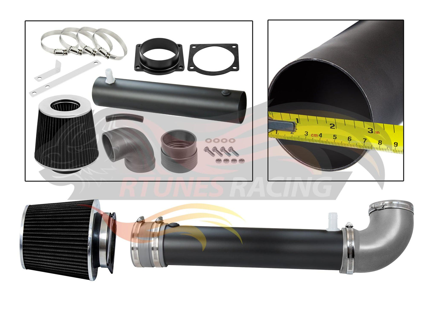 Short Ram Air Intake Kit For 1995-2000 Ford Explorer/Ford Ranger Ohv 4.0L V6 | Rtunes Racing | WSI-FD-07GYB