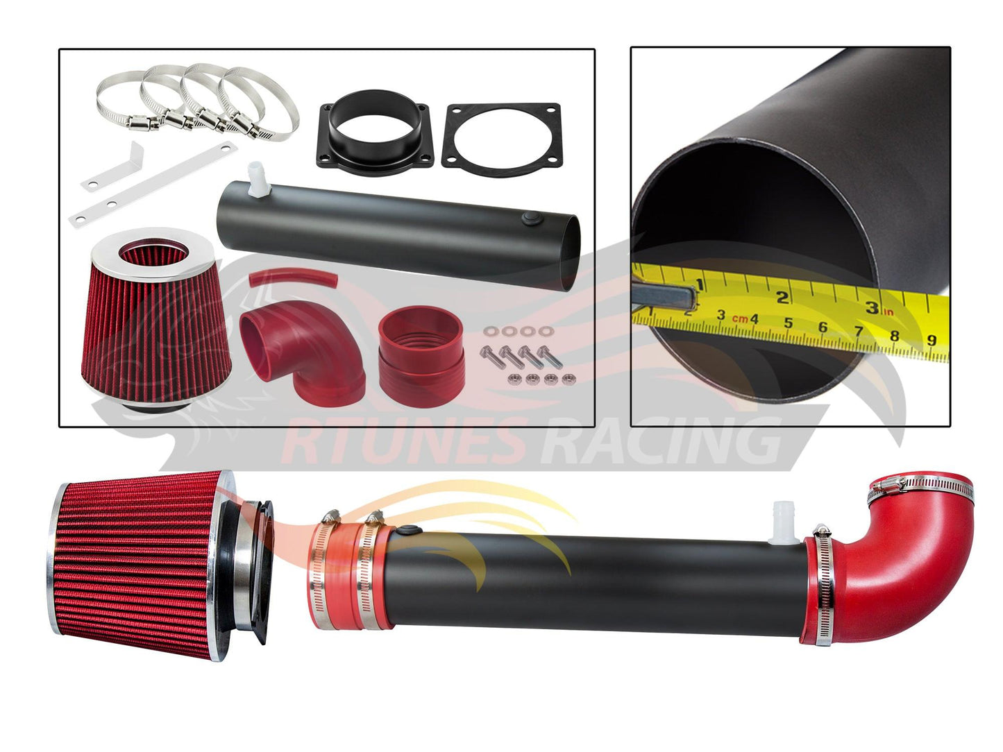 Short Ram Air Intake Kit For 1995-2000 Ford Explorer/Ford Ranger Ohv 4.0L V6 | Rtunes Racing | WSI-FD-07RDB