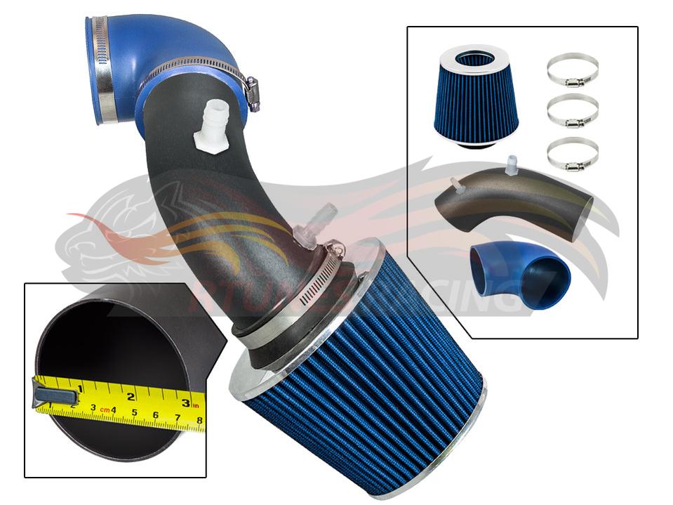 Short Ram Air Intake Kit For 2011-2018 Ford Taurus Sho/2013-2018 Ford Flex/2013-2018 Ford Explorer 3.5L V6 Twin Turbo Intake Kit | Rtunes Racing | WSI-FD-23BLB