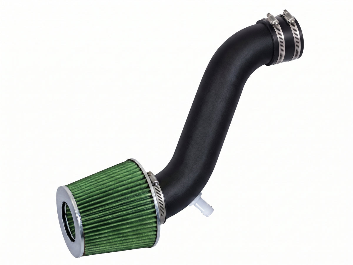Short ram air intake kit for 2014-2018 Jeep Cherokee 3.2 V6, green with matte black pipe – Rtunes Racing SI-JP-17