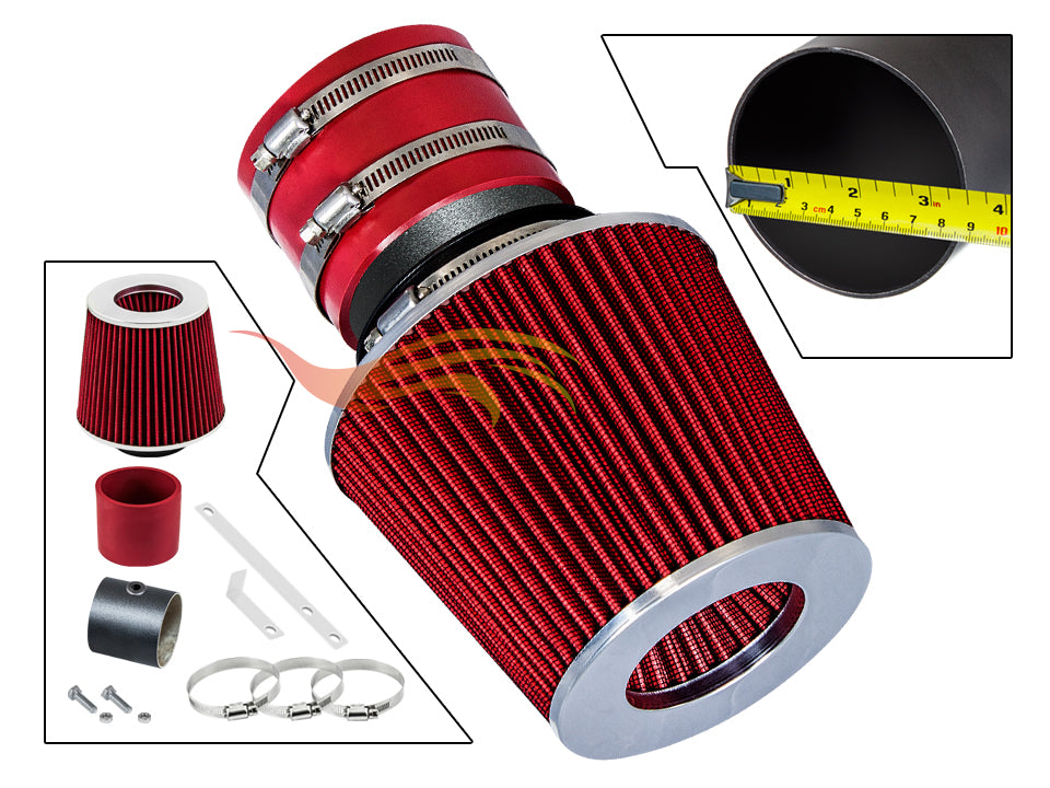Short Ram Air Intake Kit For 1996-2001 Kia Sephia 1.6L 1.8L, 2002-2005 Sedona LX EX 3.5 | Rtunes Racing | WSI-KA-02RDB