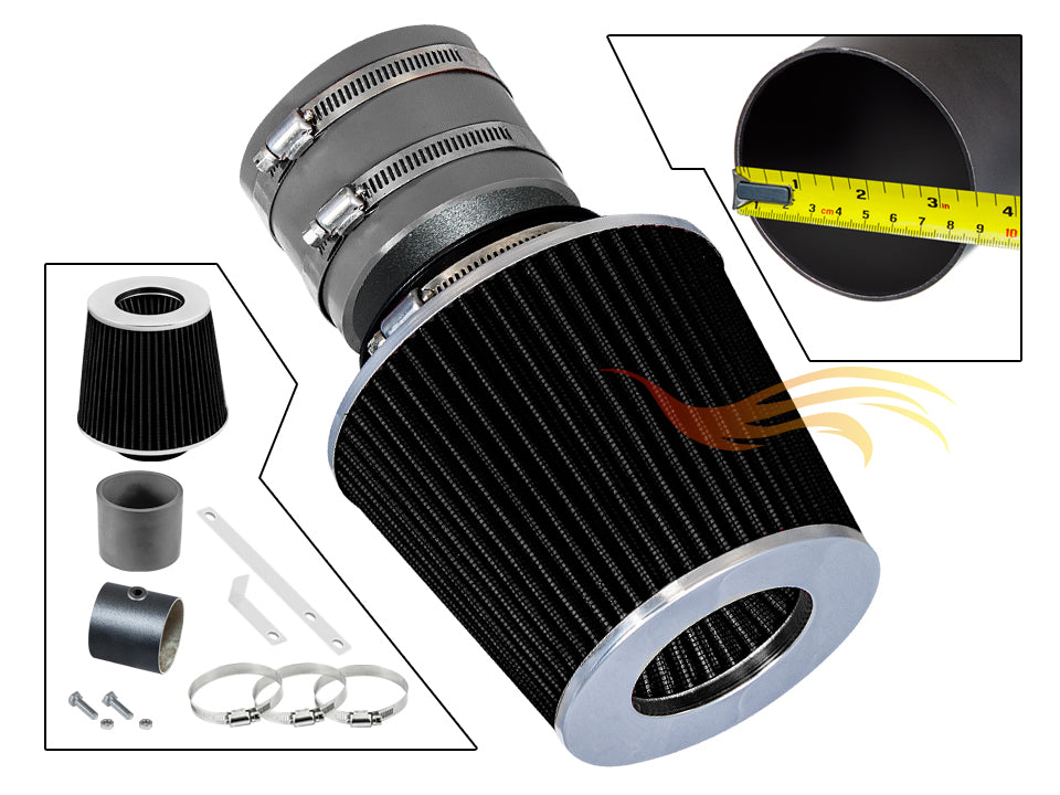 Short Ram Air Intake Kit For 2000-2004 Kia Spectra 1.8L I4, 2005-2009 Spectra 5 2.0L I4 | Rtunes Racing | WSI-KA-03GYB