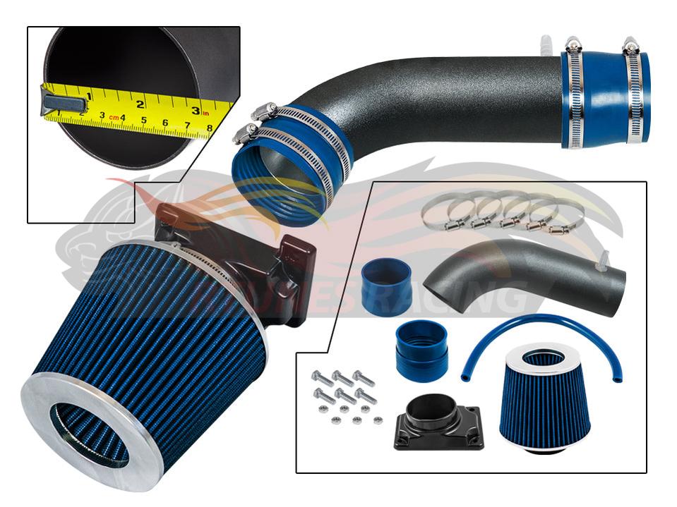 Short Ram Air Intake Kit For 1992-2003 Mitsubishi Montero/Sport 3.0L V6 | Rtunes Racing | WSI-MT-09BLB
