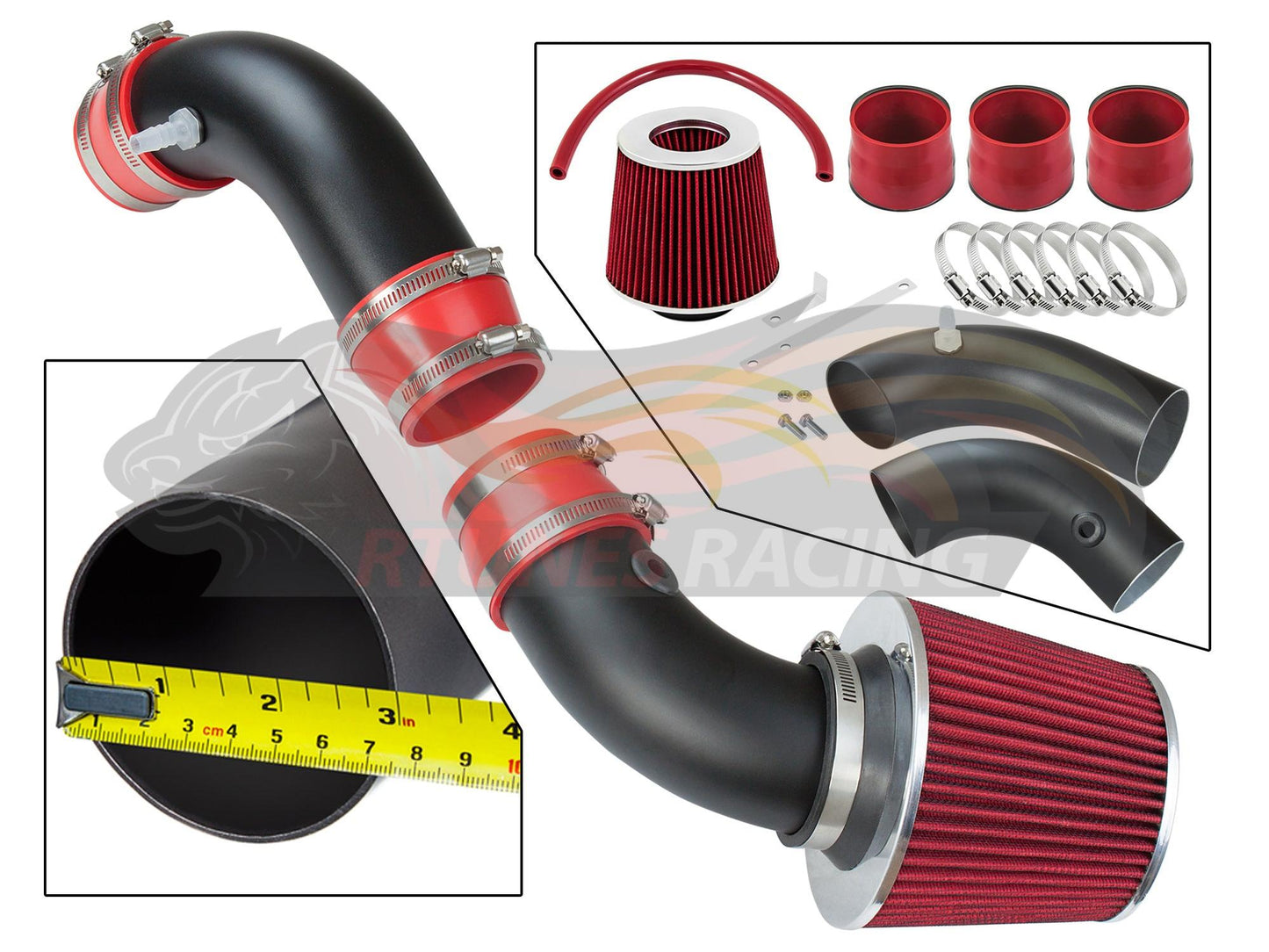 Short Ram Air Intake Kit For 2002-2005 Mazda Protege/MP3/MP5 | Rtunes Racing | WSI-MZ-05RDB