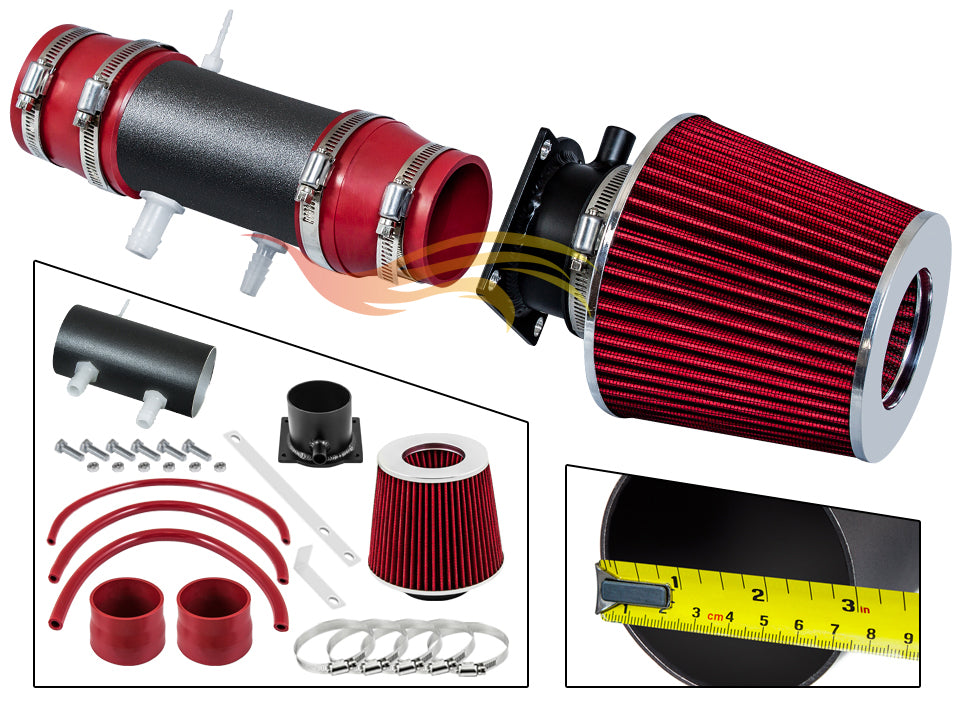 Short Ram Air Intake Kit For 1991-1995 Nissan Pathfinder/Pickup 3.0L V6 XE SE | Rtunes Racing | WSI-NS-08RDB
