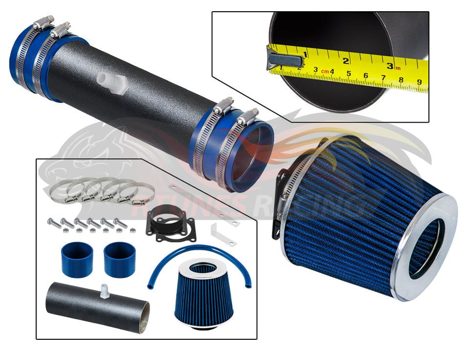 Short Ram Air Intake Kit For 2002-2006 Nissan Altima, 2003-2006 Murano 3.5L V6 | Rtunes Racing | WSI-NS-09BLB