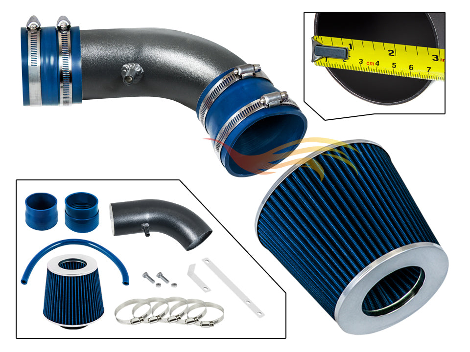 Short Ram Air Intake Kit For 2004-2008 Pontiac Grand Prix/Chevy Monte Carlo/Impala SS | Rtunes Racing | WSI-PT-02BLB