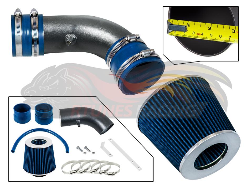 Short Ram Air Intake Kit For 2004-2008 Pontiac Grand Prix/Chevy Monte Carlo/Impala SS | Rtunes Racing | WSI-PT-02BLB