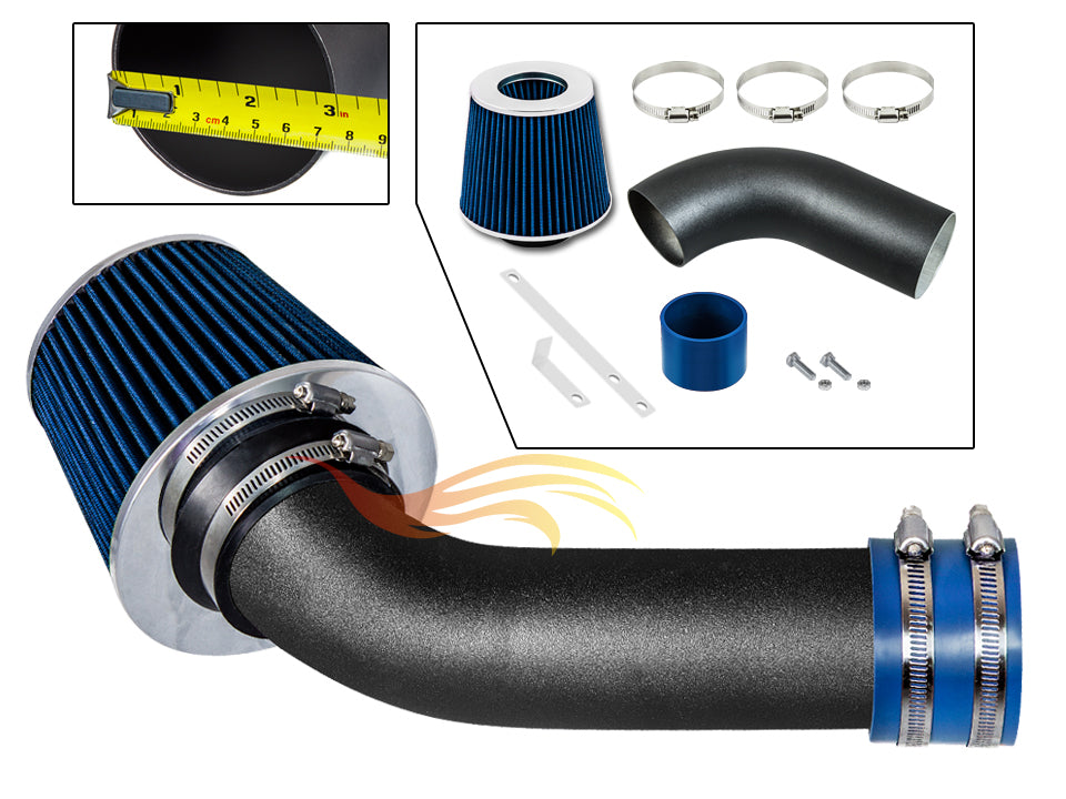 Short Ram Air Intake Kit For 2003-2004 Saturn Ion 1 2 3 2.2L Ecotec DOHC | Rtunes Racing | WSI-ST-03BLB