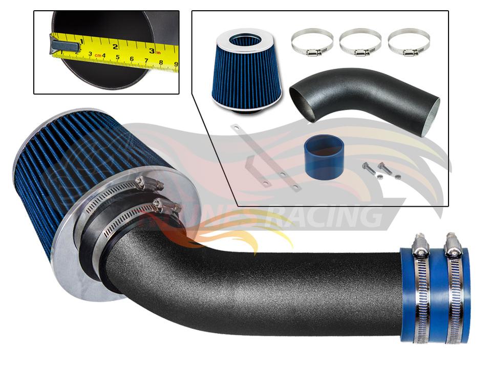 Short Ram Air Intake Kit For 2003-2004 Saturn Ion 1 2 3 2.2L Ecotec DOHC | Rtunes Racing | WSI-ST-03BLB
