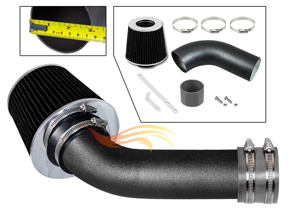 Short Ram Air Intake Kit For 2003-2004 Saturn Ion 1 2 3 2.2L Ecotec DOHC | Rtunes Racing | WSI-ST-03GYB