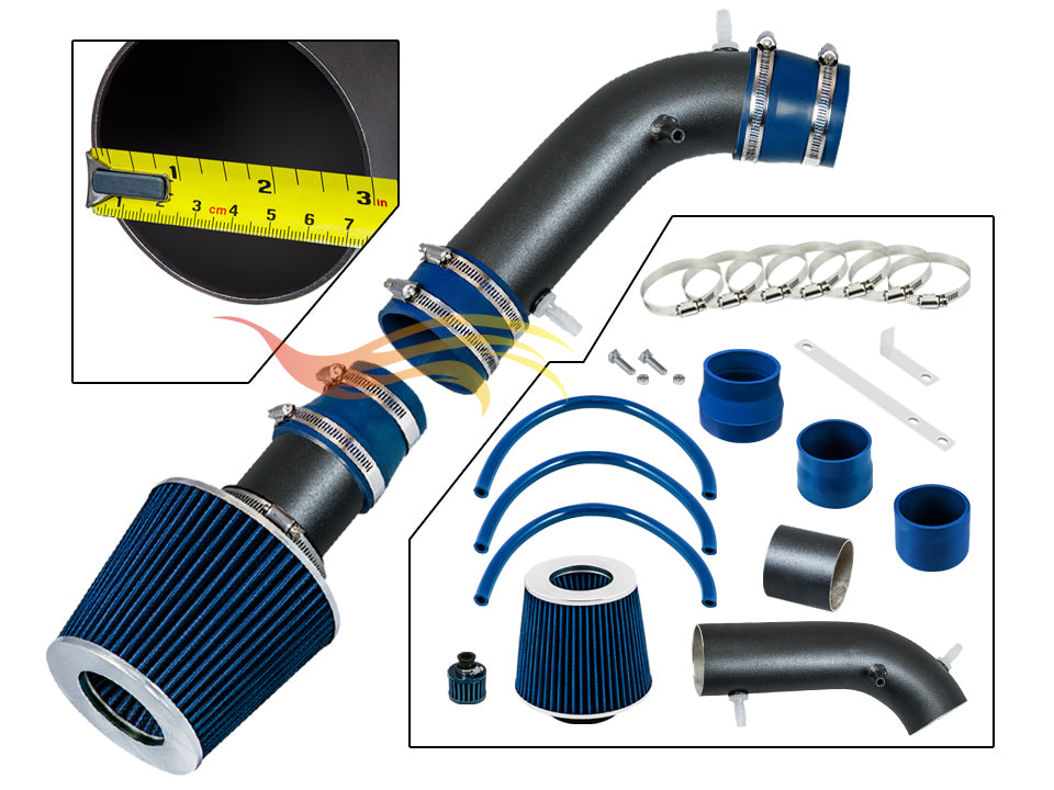 Short Ram Air Intake Kit For 1996-1998 Toyota 4Runner 3.4L V6, 1995-1998 T100, Tacoma 3.4L V6 | Rtunes Racing | WSI-TY-13BLB