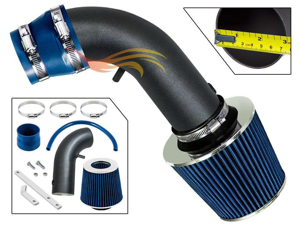 Short Ram Air Intake Kit For 1990-1999 Toyota Celica ST GT GTS 1.6L, 1.8L, 2.2L L4 | Rtunes Racing | WSI-TY-14BLB