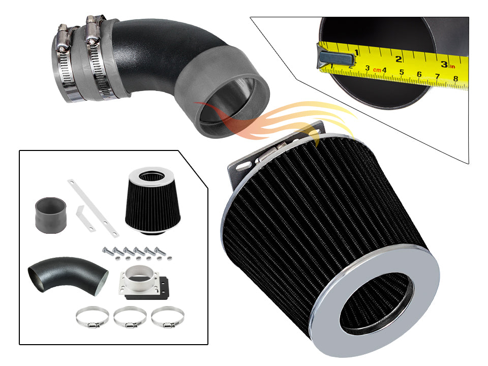 Short Ram Air Intake Kit For 1986-1989 Toyota Celica 2.0L Non-Turbo | Rtunes Racing | WSI-TY-15GYB