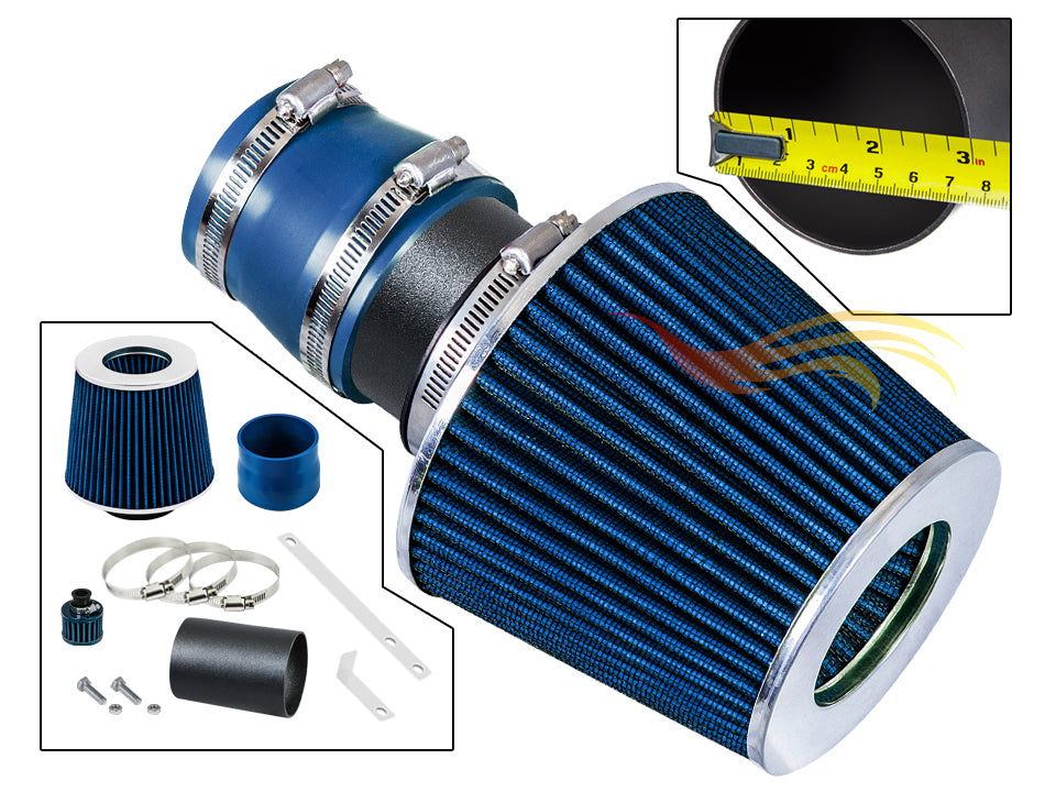 Short Ram Air Intake Kit For 1999-2006 VW Golf/Jetta/Beetle, 2000-2006 Audi TT | Rtunes Racing | WSI-VW-04BLB