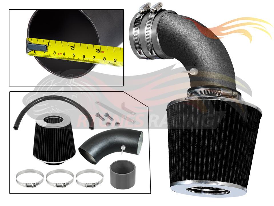 Short Ram Air Intake Kit For 1993-1998 Golf (GL/GTI/Jazz/K2/Limited/Trek), Jetta (GL/GLS/GT/K2), 1995-1998 Cabrio (Base/Highline/GLS) 2.0L L4 W | Rtunes Racing | WSI-VW-06GYB