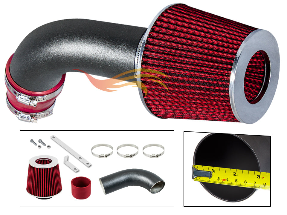 Short Ram Air Intake Kit For 2005-2007 Volkswagen GOLF 2.0L, 2006-2008 JETTA/PASSAT TURBO, 2006-2008 AUDI A3 W | Rtunes Racing | WSI-VW-08RDB