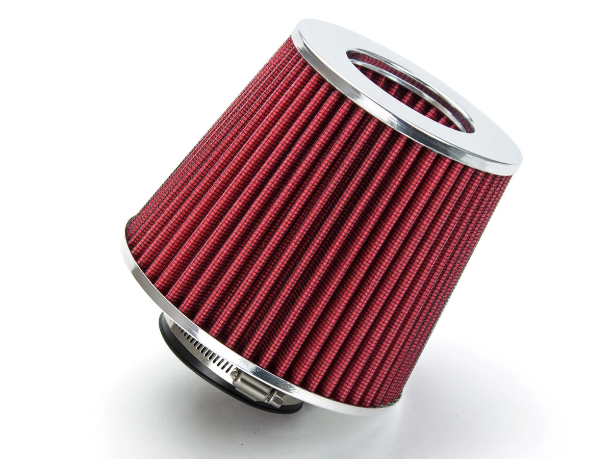 RED 3.5 inch 89mm Clamp-On Air Filter | Rtunes Racing | AF35R