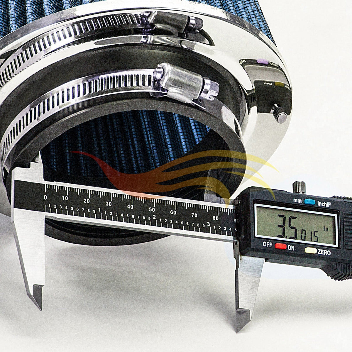BLUE 3.5 inch 89mm Clamp-On Air Filter | AF35B