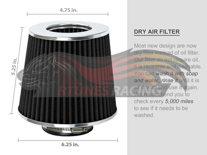 Short Ram Air Intake Kit For 2003-2008 Matrix XRS | Rtunes Racing | SI-TY-03CK