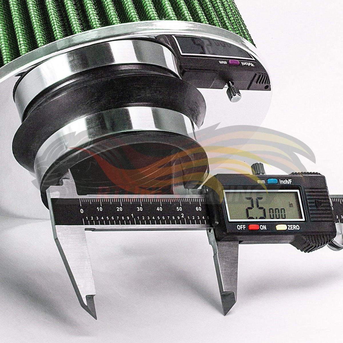 GREEN 2.5 inch 63.5mm Clamp-On Air Filter | AF25GN