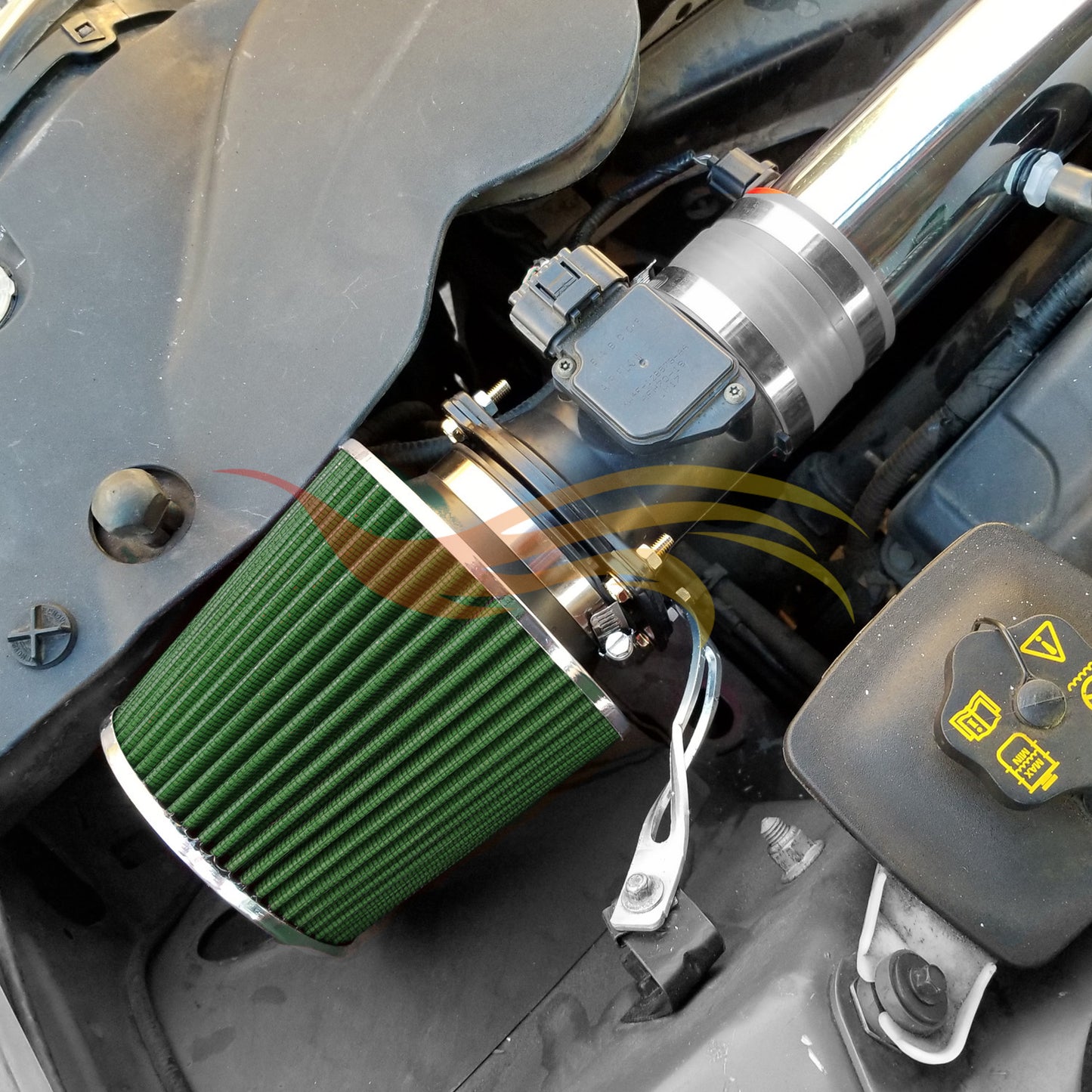 GREEN 2.75" 70mm Cone Air Filter | Rtunes Racing | AF275GN