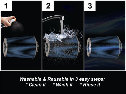 BLUE 4" 102mm Truck Cone Air Filter | Rtunes Racing | AFL4B