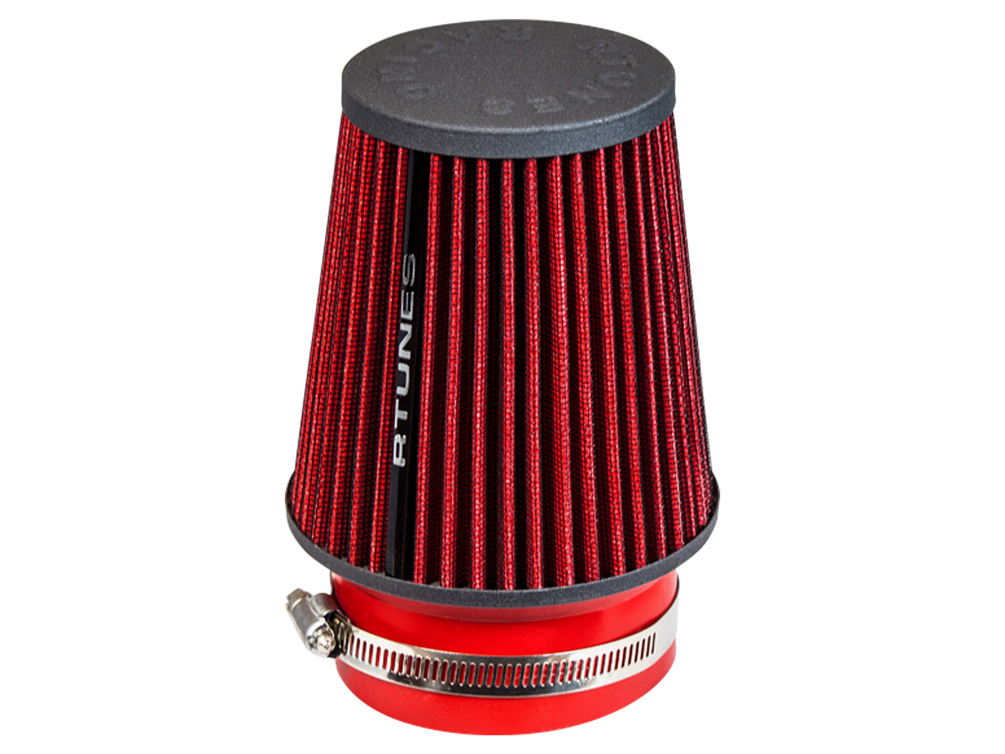 Rtunes RED 3.5" 89 mm Inlet Truck Cone Air Filter Narrow Version | Rtunes Racing | RAFN35R