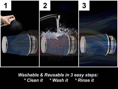 Heat Shield Air Intake Kit For 2015-2023 Ford F-150, 2018-2023 Ford Expedition, 2018-2023 Lincoln Navigator, 2017-2023 Ford F-150 Raptor 2.7L/3.5L V6 | Rtunes Racing | HI-FD-11BL