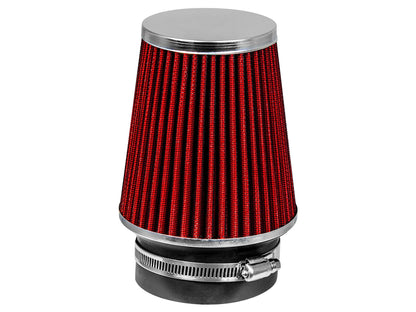 RED 3.5" 89mm NARROW Cone Air Filter | Rtunes Racing | AFN35R