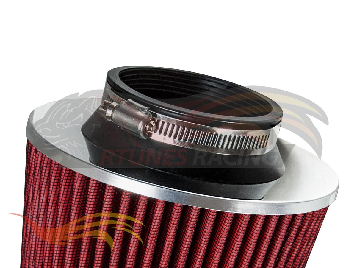 RED 3.5 inch 89mm Clamp-On Air Filter detail | AF35R