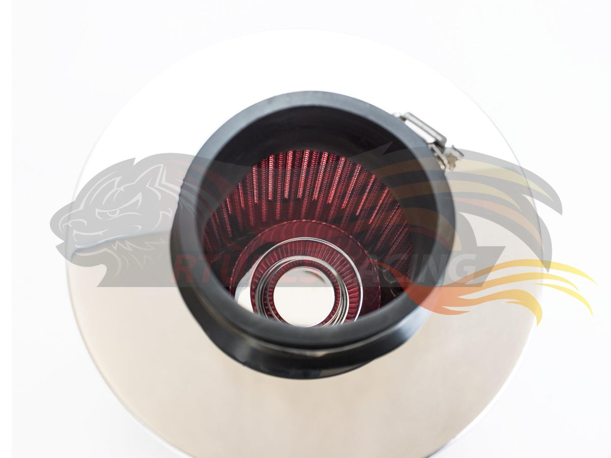 RED 3.5 inch 89mm Clamp-On Air Filter detail | AF35R