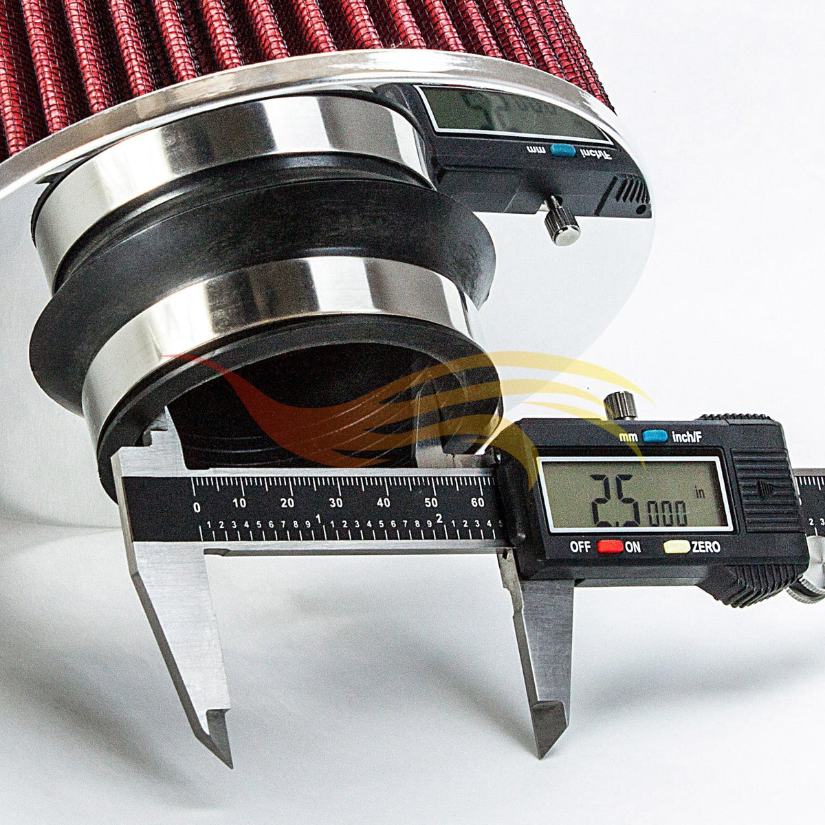 RED 2.5 inch 63.5mm Clamp-On Air Filter | AF25R