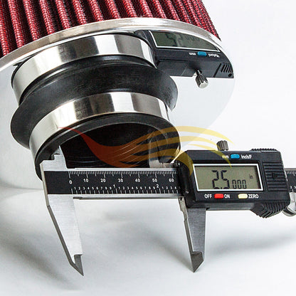 RED 2.5 inch 63.5mm Clamp-On Air Filter | AF25R
