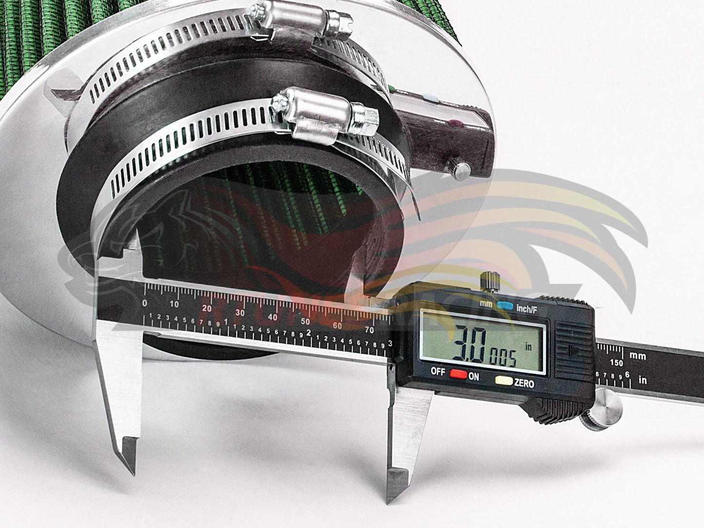 GREEN 3" 76mm Cone Air Filter AF3GN