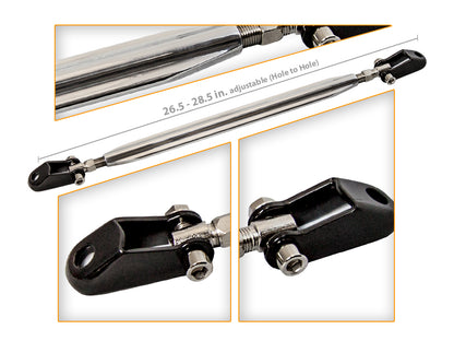 Rear Lower Strut Bar For 1996-2000 Honda Civic All Models | Rtunes Racing | BAR-RL-HD001