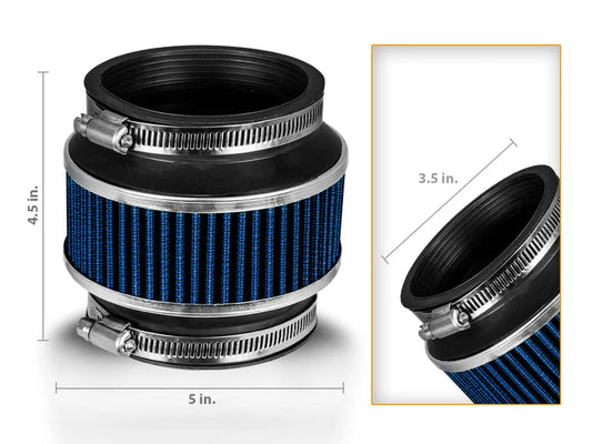 BLUE 3.5" Inches (89mm) Bypass Valve Filter BY35B