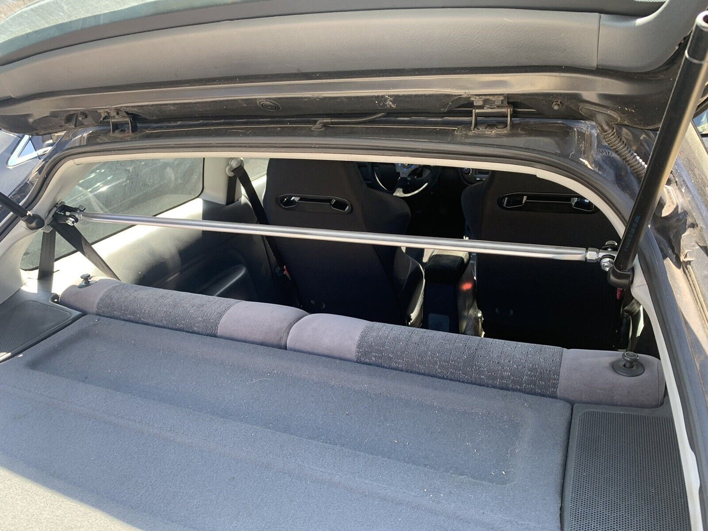 Rear Upper C-Pillar Strut Bar For 1988-1991 Honda Civic/CRX All Models | Rtunes Racing | BAR-CP-HD001-01