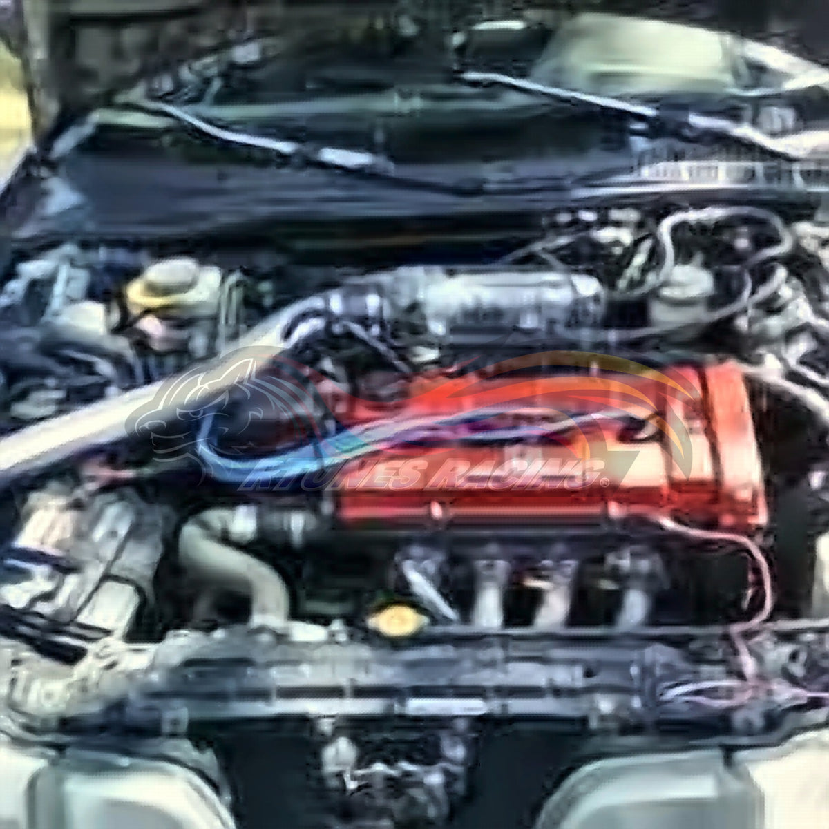 Rtunes Racing CI-AC-01 cold air intake installed in engine bay
