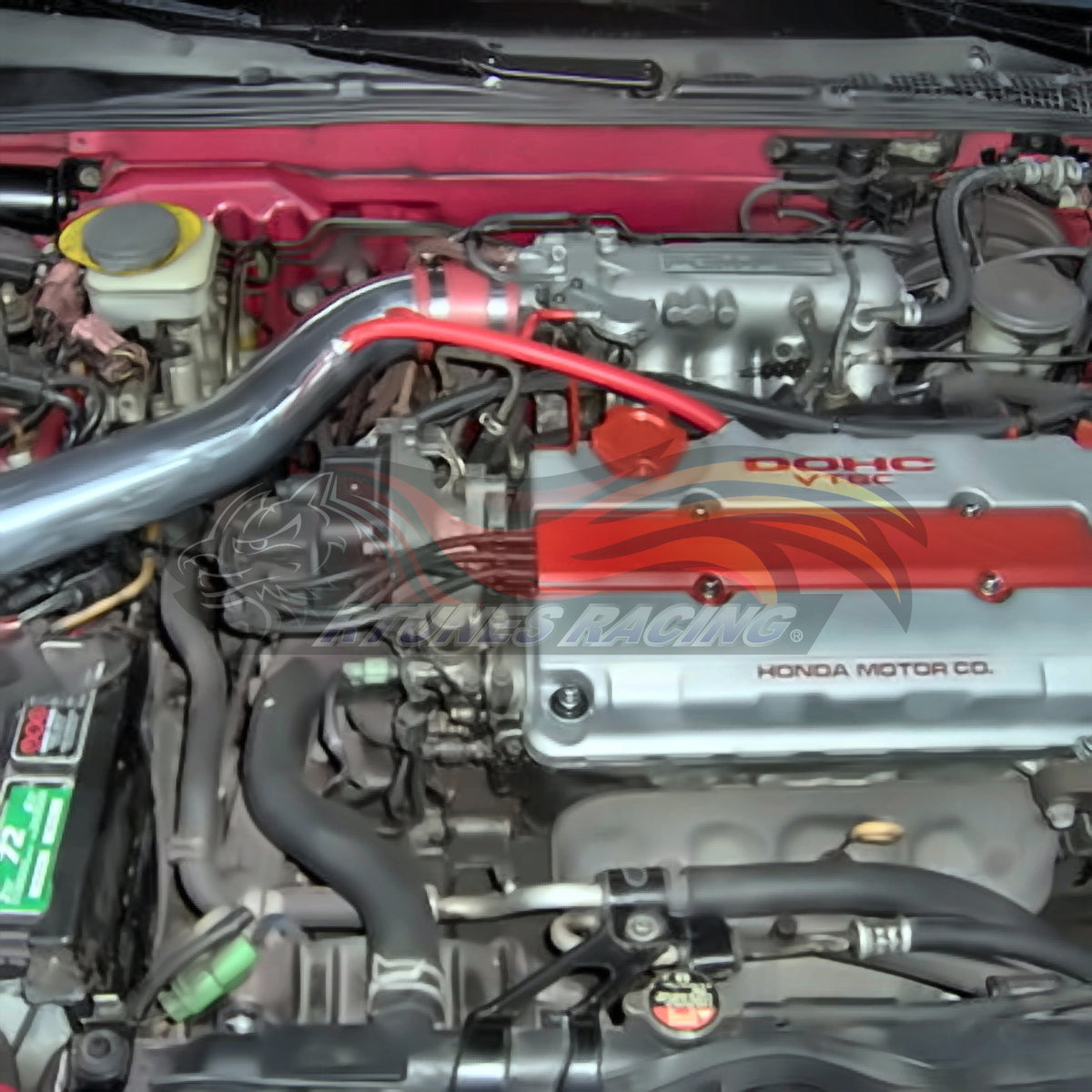Rtunes Racing CI-AC-01 cold air intake installed in engine bay