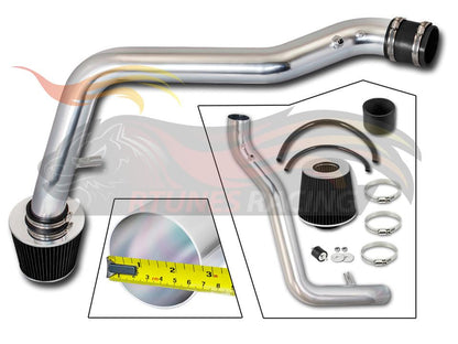 Black CI-AC-01 cold air intake kit with Rtunes Racing branding and included components