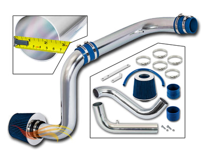 Parts included in the blue CI-AC-02 cold air intake kit for 1994-2001 Acura Integra LS/RS/GS 1.8 – Rtunes Racing