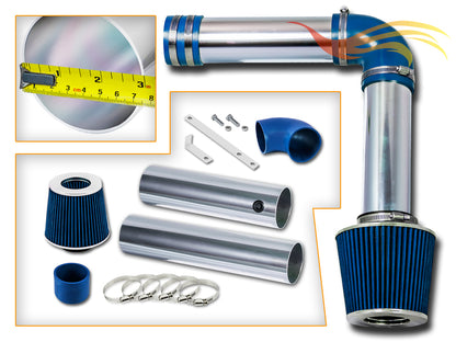 Parts included in the blue CI-AC-05 cold air intake kit for 2004-2008 Acura TL, TL Type-S, RL – Rtunes Racing