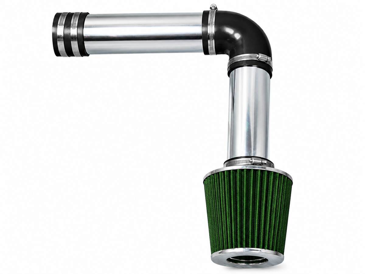 Cold air intake kit for 2004-2008 Acura TL, TL Type-S, RL, green with polished pipe – Rtunes Racing CI-AC-05