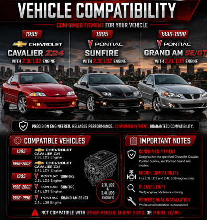CI-CH-01 vehicle compatibility for Cavalier, Sunfire and Grand Am