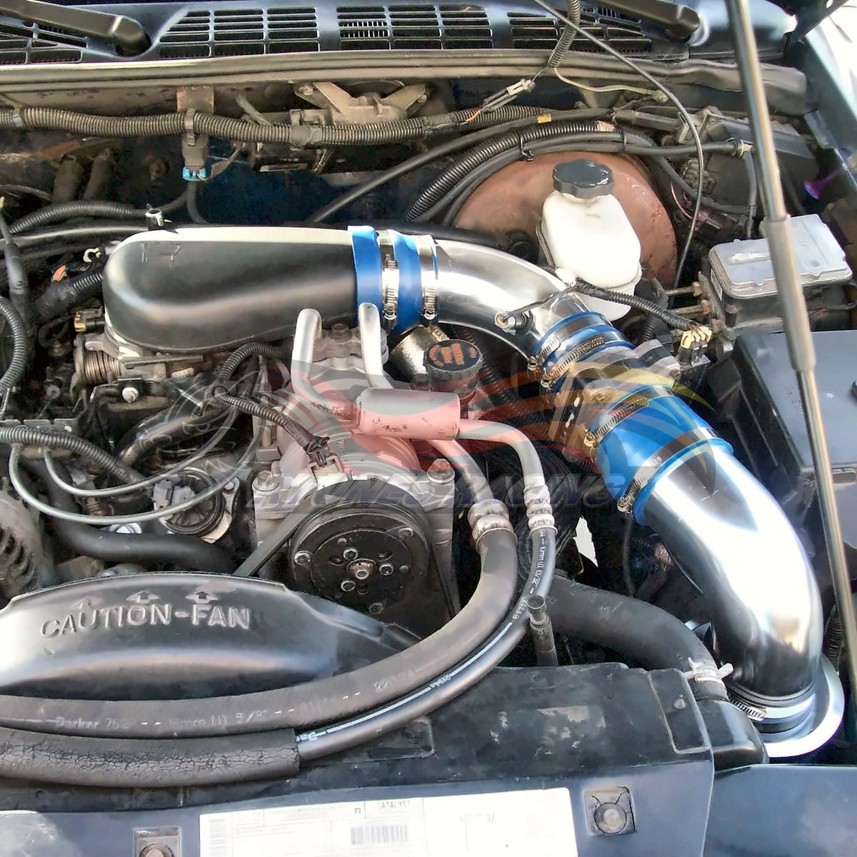 Rtunes Racing CI-CH-02 cold air intake installed in engine bay