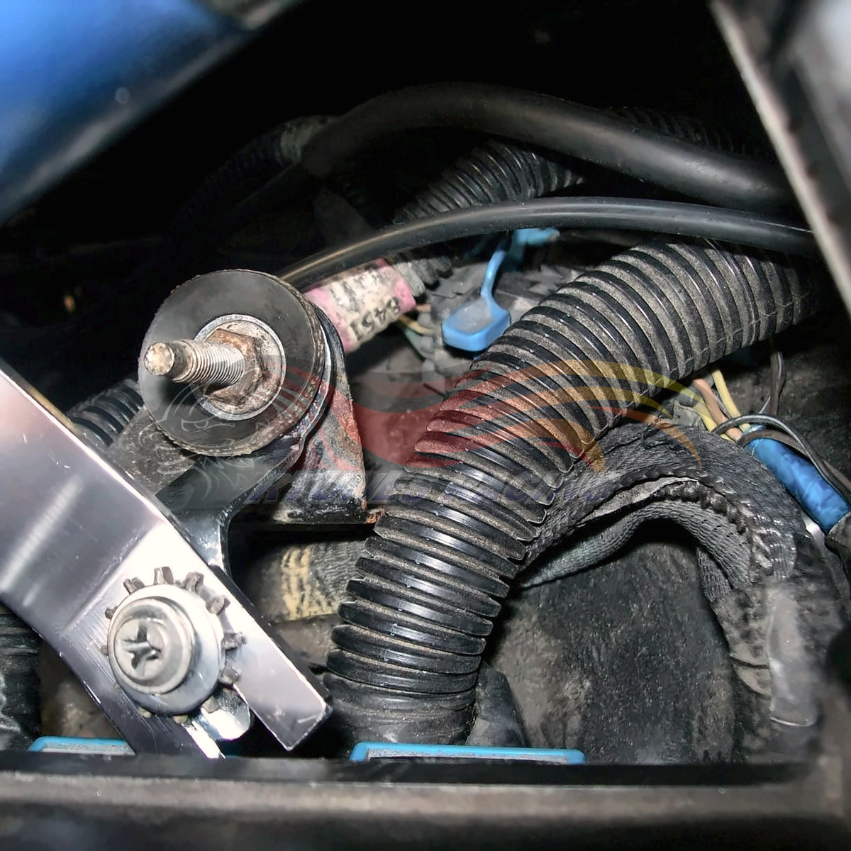 Rtunes Racing CI-CH-02 cold air intake installed in engine bay