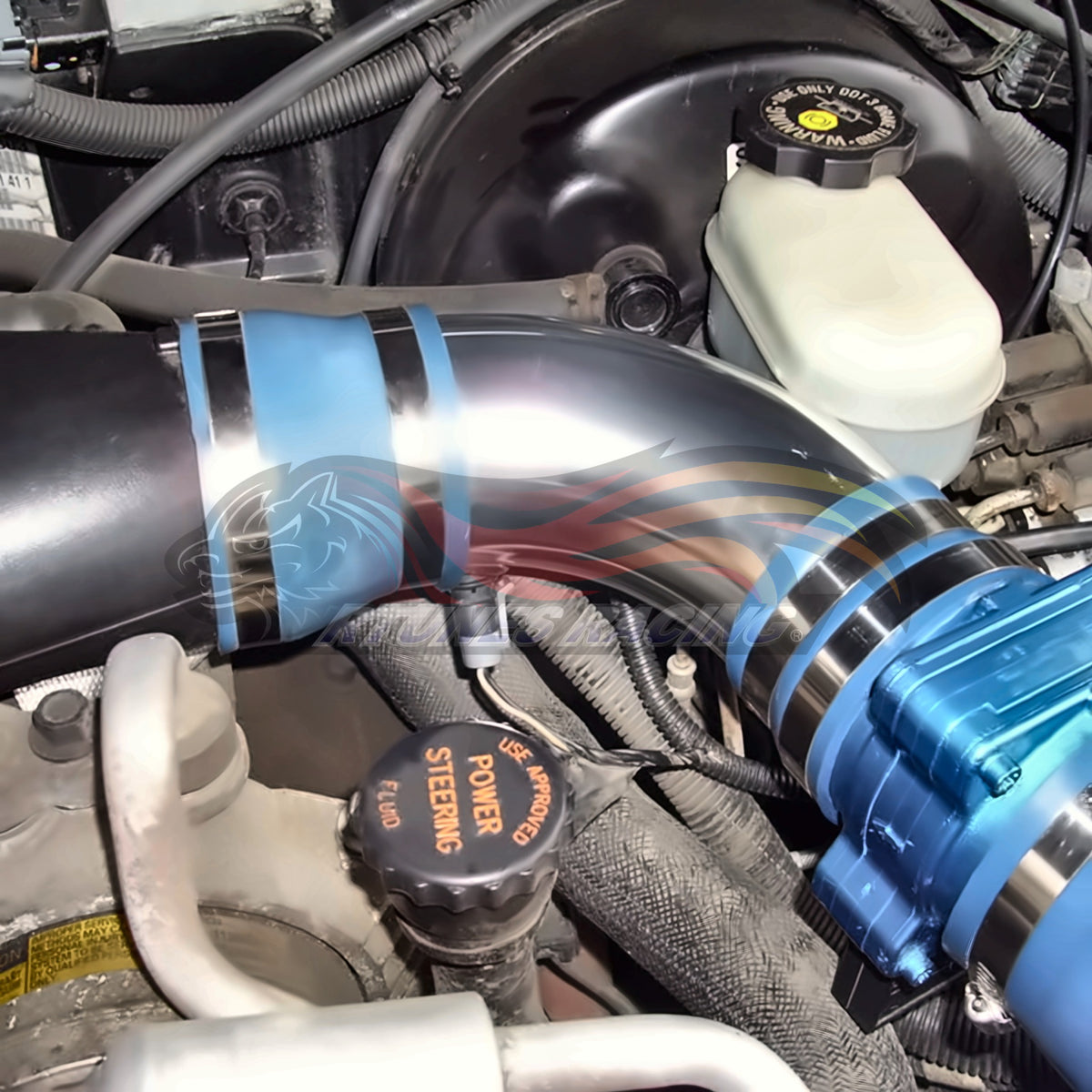 Rtunes Racing CI-CH-02 cold air intake installed in engine bay